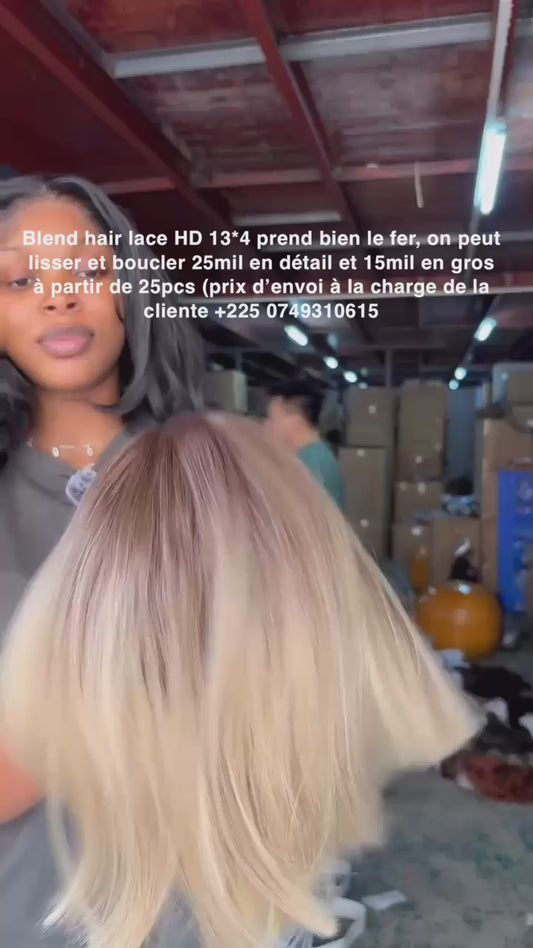 Blend hair lace frontale 13*4 HD